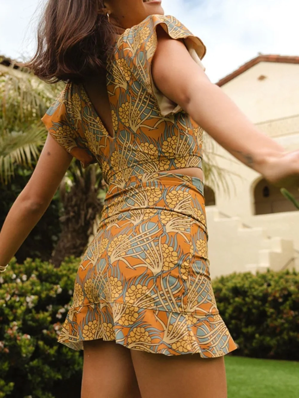 Albion golden hour high waited sim skirt XXL nwt - Picture 2 of 10